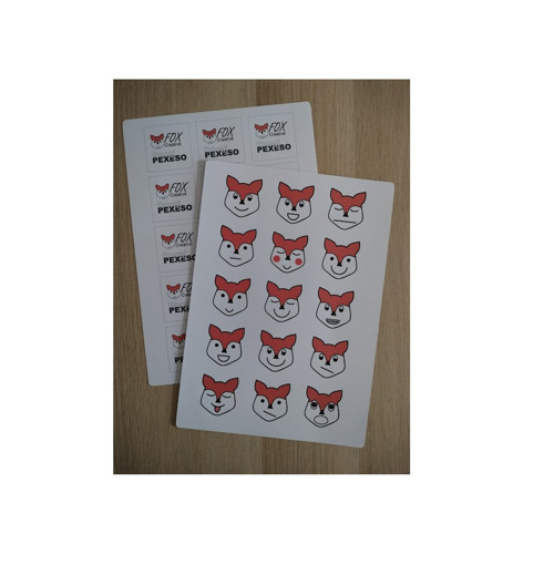 Papírové pexeso FOX Emogi s liškami — foto 2