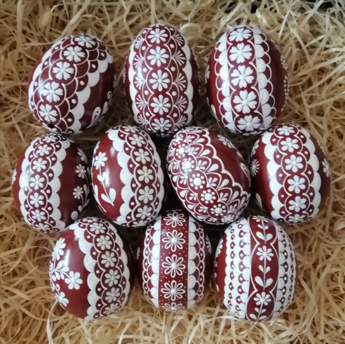 Vínově červené kraslice — foto 2