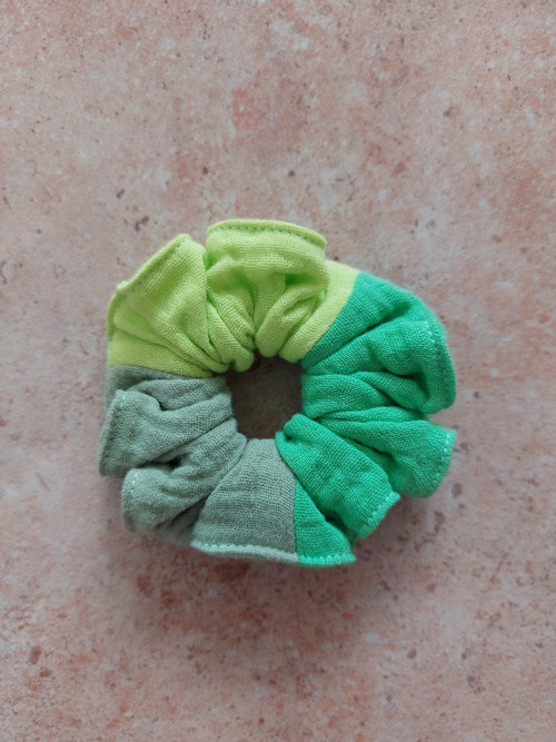 Mušelínová gumička do vlasů scrunchie - MIX — foto 2
