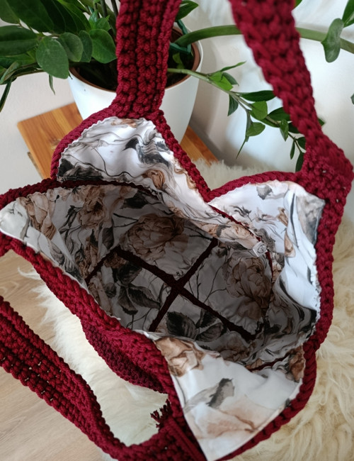 Velká háčkovaná kabelka "shopper bag" — foto 4