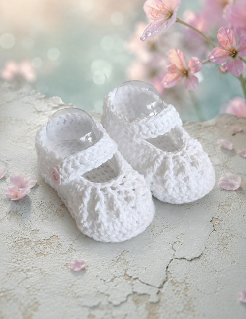 Letní háčkované balerínky Newborn — foto 4