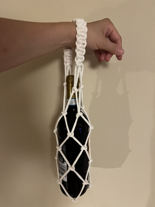 Dárková Boho taška na vino MINI — foto 2