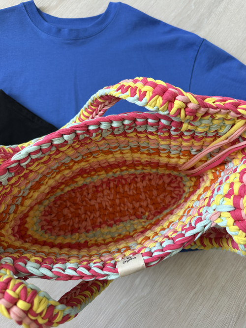 Háčkovaná letní kabelka/beach bag — foto 3