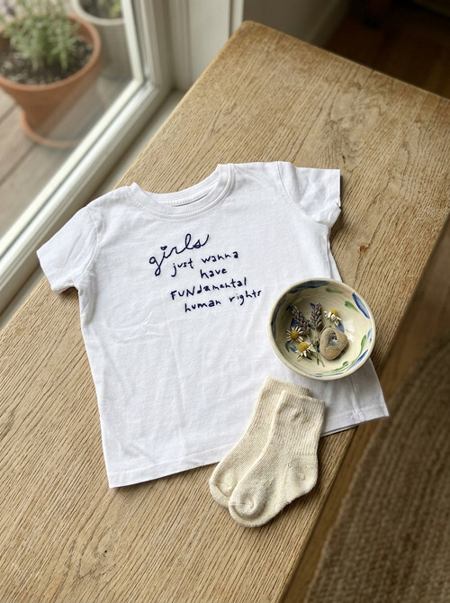 Dětské tričko „FUNdamental Rights“ – bílé, 98 — foto 2