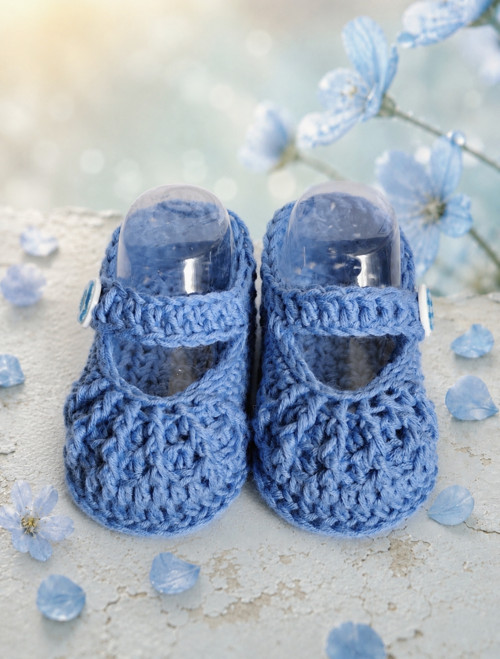 Letní háčkované balerínky Newborn — foto 2