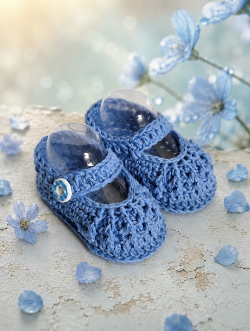 Letní háčkované balerínky Newborn — foto 3