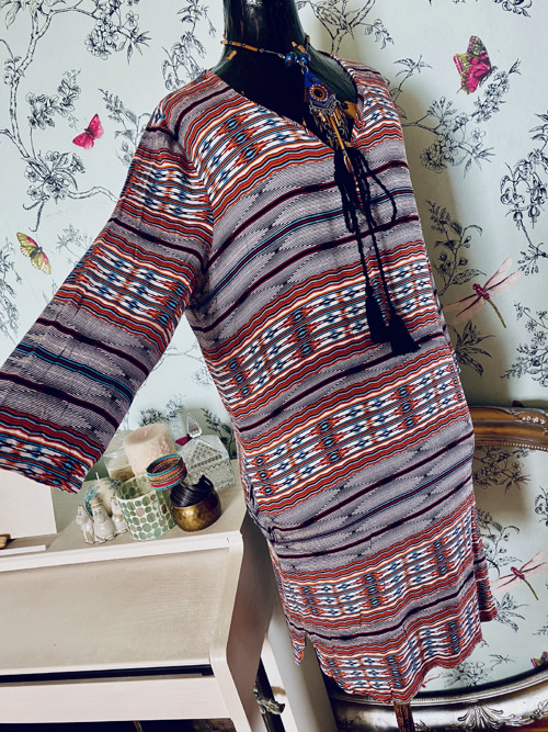 Šaty tunika boho aztécká — foto 4