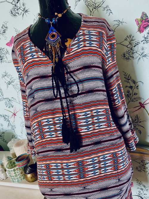 Šaty tunika boho aztécká — foto 3