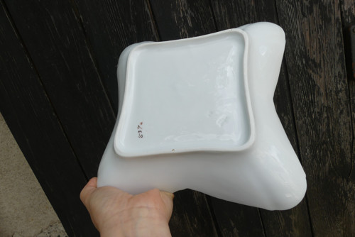 Čtyřcípá...secesní porcelánová mísa — foto 6