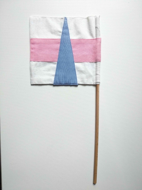 Skalitz Trans Pride praporek / handflag — foto 2