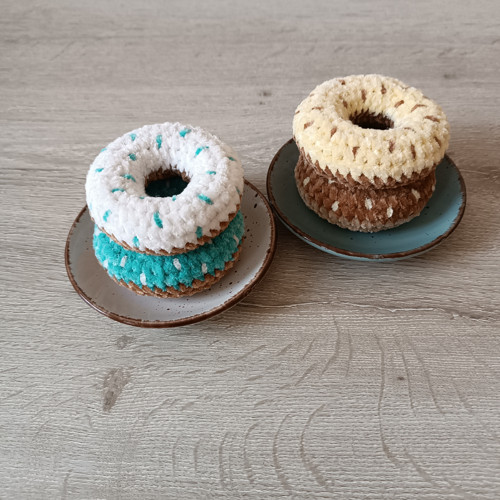 Donut hnědý a žlutý - sada 2 ks — foto 3