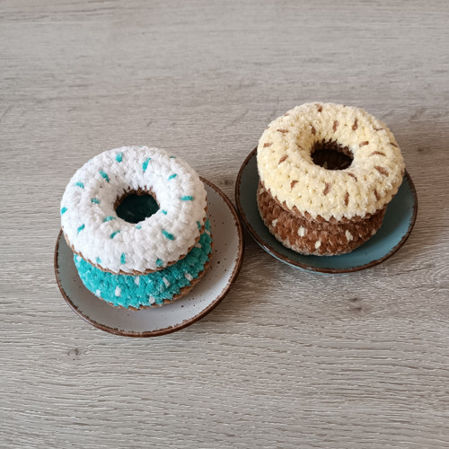 Donut hnědý a žlutý - sada 2 ks — foto 5