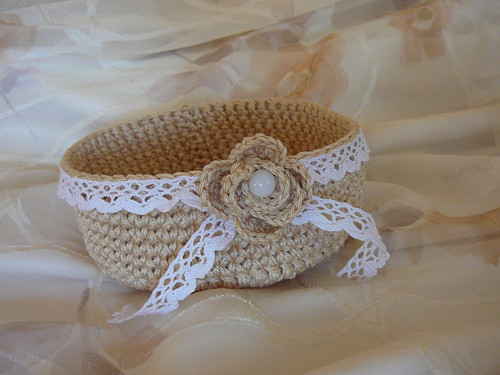 Košíček ve stylu shabby chic — foto 2