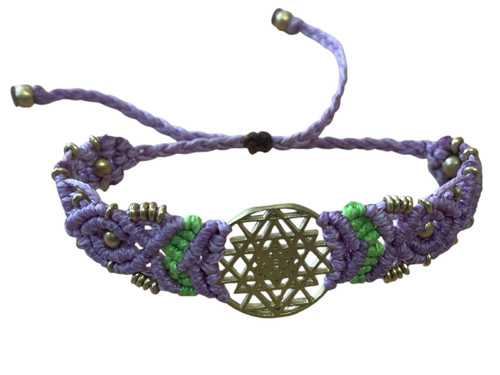 Macramé náramek Sri Yantra — foto 3