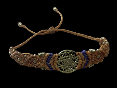 Macramé náramek Sri Yantra — foto 3