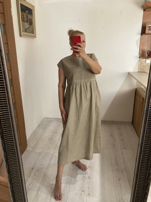 Ľanové Šaty s Vreckami /SAND/ — foto 4