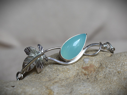 Náramek s aqua chalcedonem — foto 5
