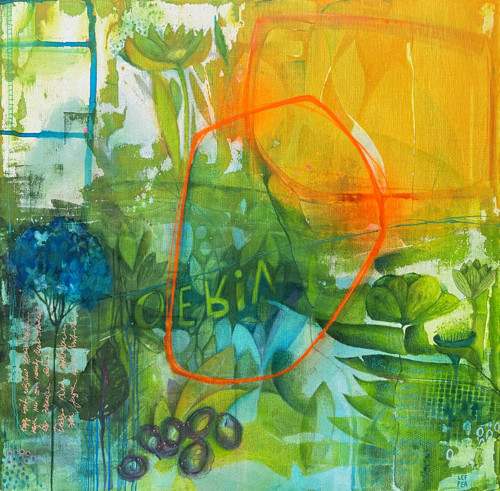 Vireo / originální obraz - 50x50cm — foto 2