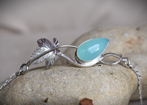 Náramek s aqua chalcedonem — foto 6