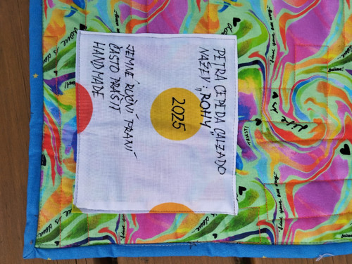 Textilní patchwork obraz Rohy — foto 3