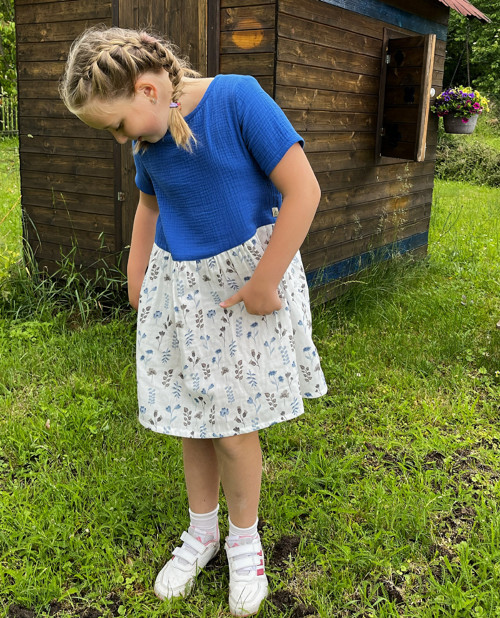 Dívčí mušelínové šaty - EMIČKA — foto 2