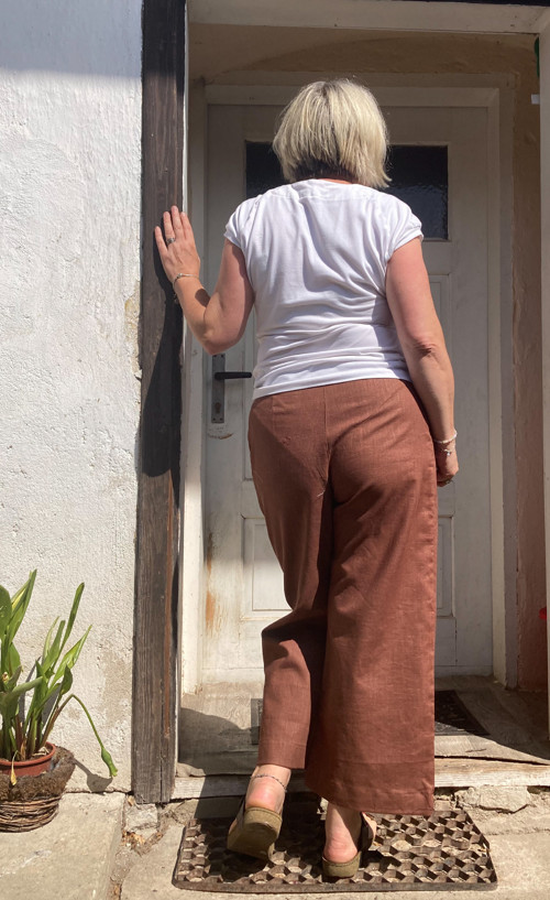 Kalhoty čokoládová 7/8 — foto 5
