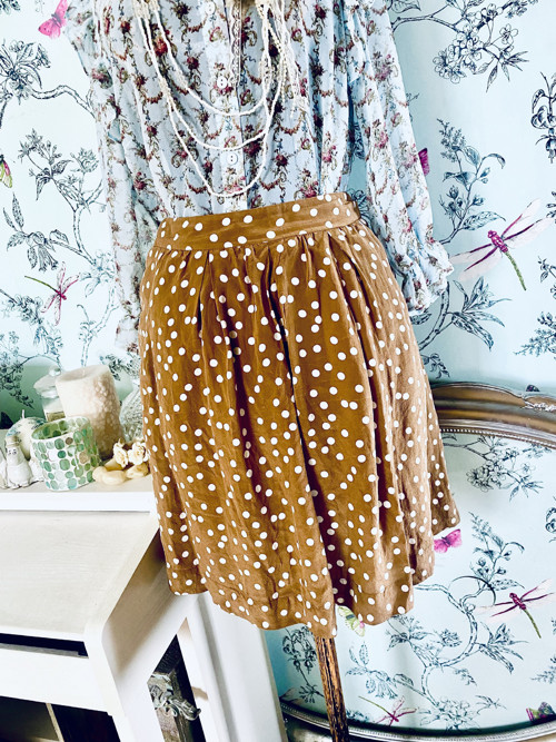 Sukně dots hedvábná — foto 3