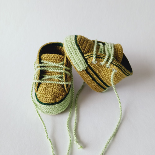 Háčkované tenisky - 9 cm — foto 2