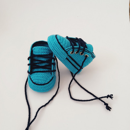 Háčkované tenisky - 9 cm — foto 2