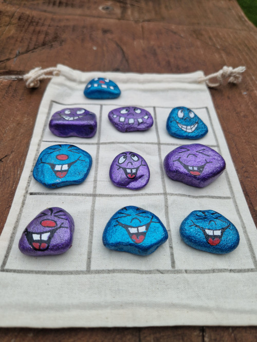 Malované kamínky - hra tic tac toe — foto 3