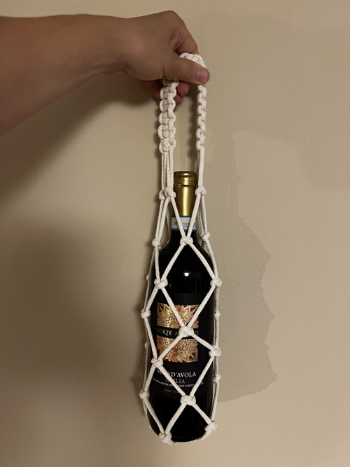 Dárková Boho taška na vino MINI — foto 4