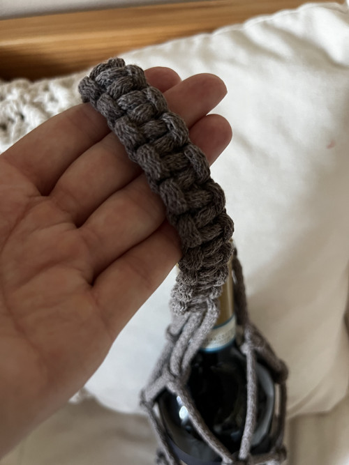 Dárková Boho taška na vino MINI mocca — foto 4