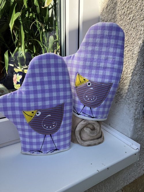 Chňapky s aplikací ptáčků — foto 2