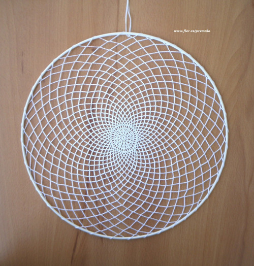 Dečka do lapače snů 27 cm hustá bílá — foto 3