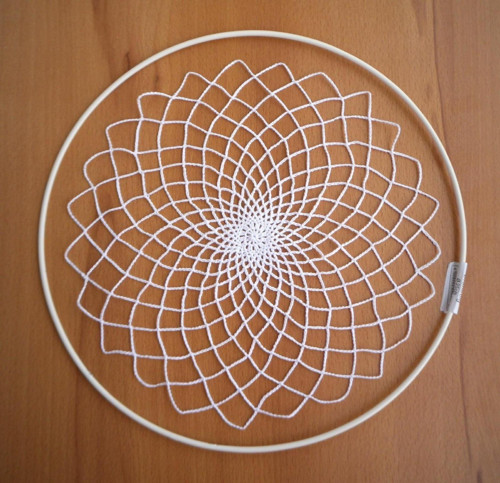 Dečka do lapače snů 23 cm bílá — foto 2