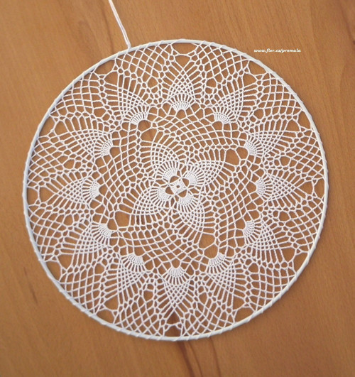 Dečka do lapače snů 23 cm bílá — foto 3