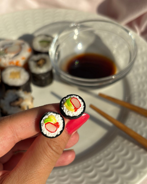 Sushi (peckové náušnice) — foto 2