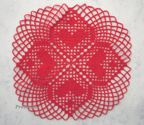 Dečka do lapače snů 19 cm červená — foto 2