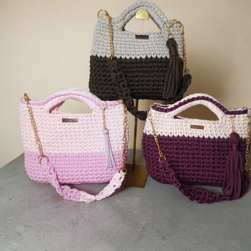 Háčkovaná taška do ruky Tote Bag — foto 5