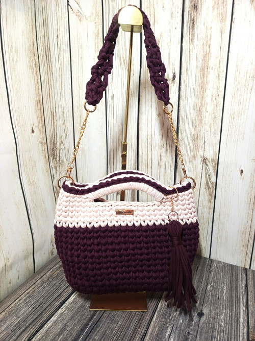 Háčkovaná taška do ruky Tote Bag — foto 4