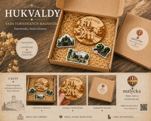 Dárková sada magnetek Hukvaldy — foto 2