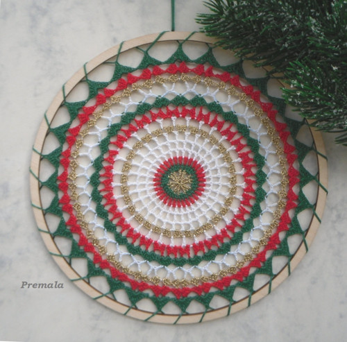 Dečka do lapače snů barevná průměr 14 cm — foto 2