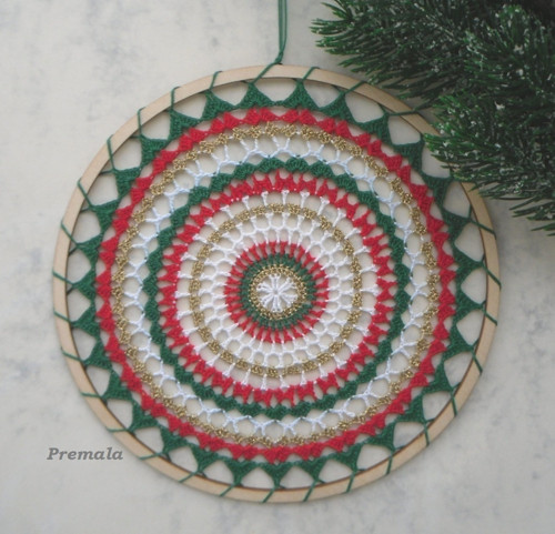Dečka do lapače snů barevná průměr 14 cm — foto 2