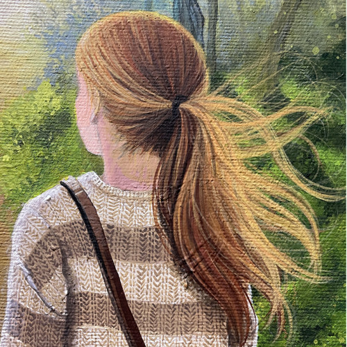 Spolu / originální obraz - 30x30cm — foto 4