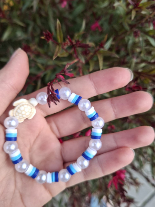 Náramek"blue pearls" — foto 3