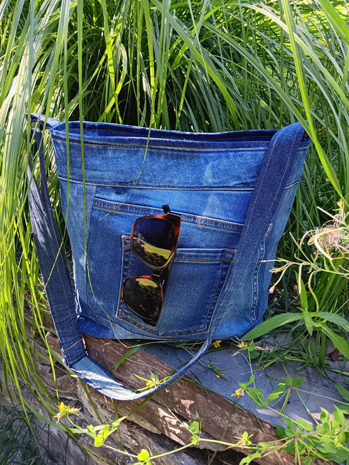 Džínová crossbody kabelka — foto 5
