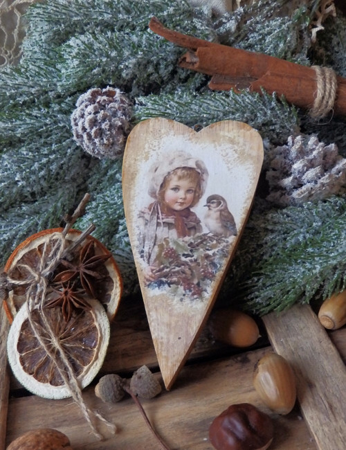 Vánoční srdíčko na zavěšení — foto 2