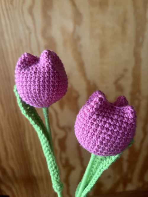 Háčkovaný tulipán - na objednávku — foto 4