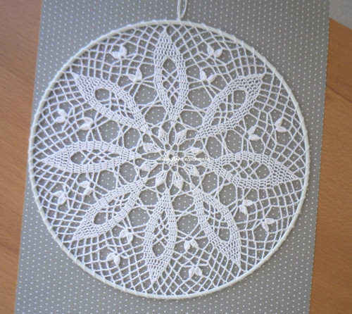 Dečka do lapače snů 18 cm bílá — foto 2