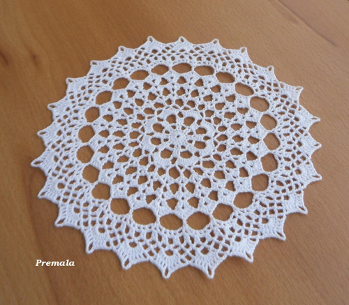 Dečka do lapače snů 17 cm bílá — foto 2